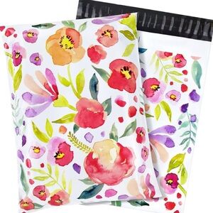 SHIPPING SET!! 100 FLORAL PRINT  COLORFUL  Poly 10x13 Sealable Shipping Bags ^…